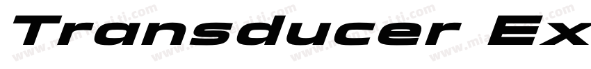 Transducer ExtBlackIta字体转换